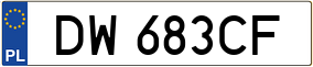 Truck License Plate